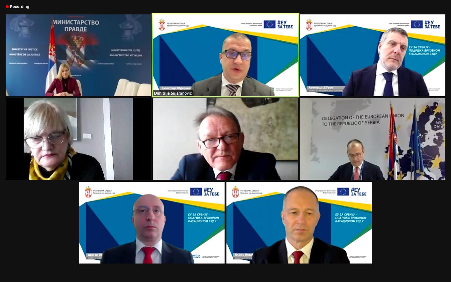 You are currently viewing CLOSE-OUT CONFERENCE OF THE PROJECT “EU FOR SERBIA – SUPPORT TO THE SUPREME COURT OF CASSATION”